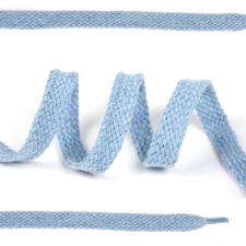 Шнурки плоские 10мм х/б дл.150см цв.020 голубой, 1 комп.