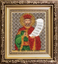 Чаривна мить | Икона Святой пророк царь Давид. Размер - 9 х 11 см
