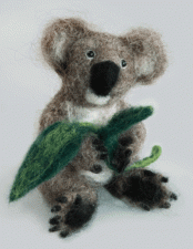 Набор для валяния игрушки "Забавная коала". Размер - 10 х 8,5 см