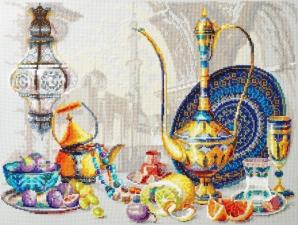 Чудесная игла | Яркие краски Марокко. Размер - 40 х 30 см