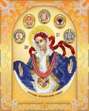 А-строчка | АС3-010 Богородица Слободская Царица Козацкая (золото). Размер - 26 х 32 см