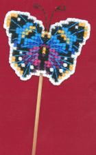 Риолис | Украшение для цветов "Бабочка". Размер - 6,5 х 5,5 см