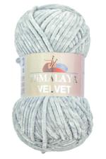 Пряжа Himalaya Velvet (100% полиэстер, 100 гр/120 м),90051 серый