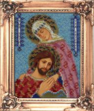 Икона Святые Петр и Феврония. Размер - 12 х 16 см.