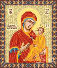 Тихвинская икона Божией Матери. Размер - 18 х 22 см.