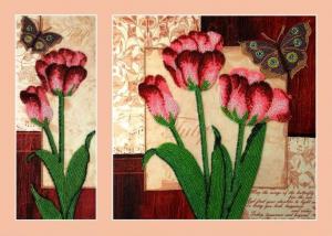 Вдохновение.Тюльпаны. Размер - 10 х 26 ;26 х 26 см.