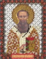 Икона Святитель Григорий Богослов. Размер - 8,5 х 10,5 см.